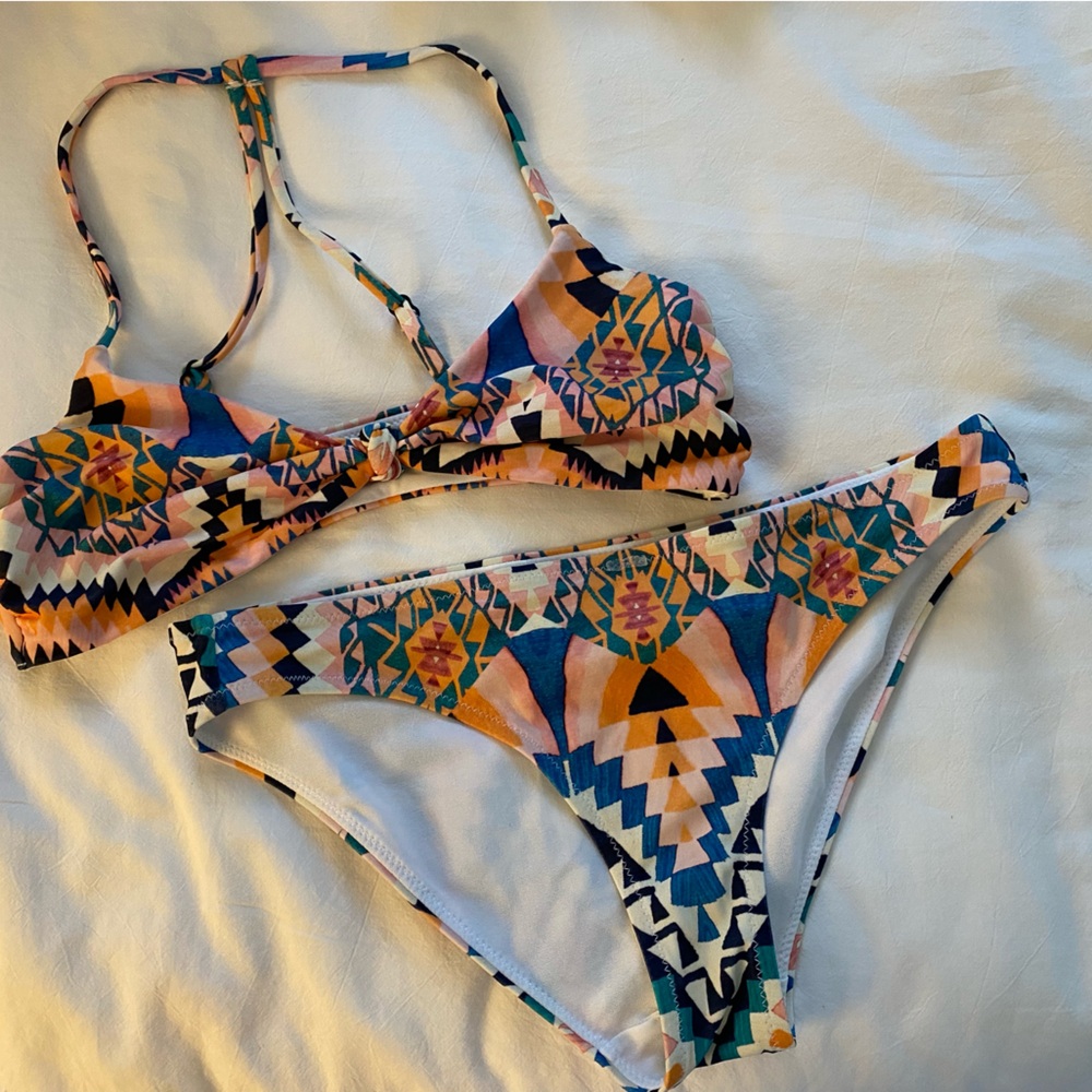 Athleta Multicolor Geometric Bikini - image 1